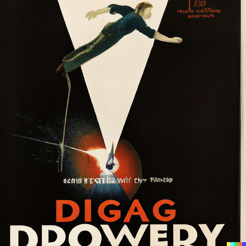 the discovery of gravity, movie poster from the '20s